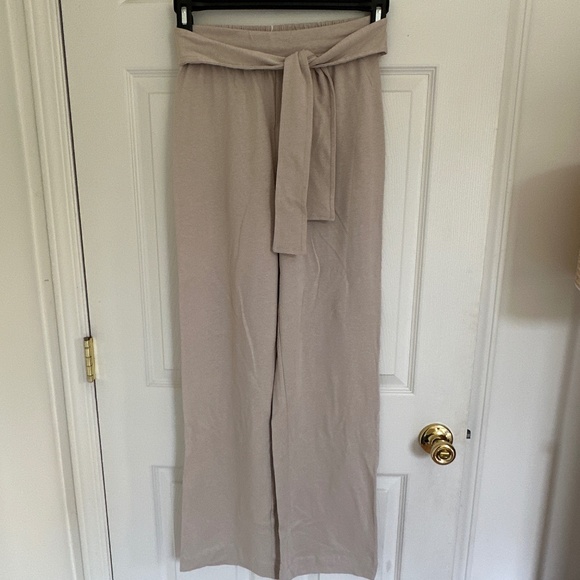 NWT, Zara Set, Cotton Top and Cotton Tied Pants, Sand/Beige, Small - Picture 9 of 10
